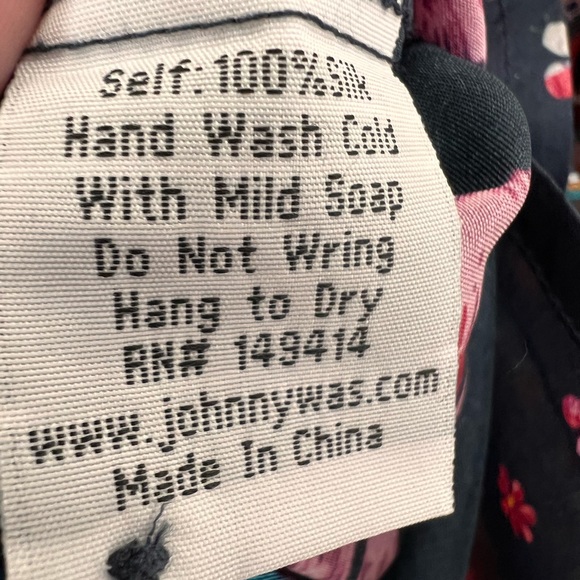 Johnny Was Multicolor Floral Blouse - Picture 7 of 9